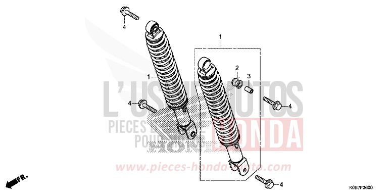 KISSEN, HINTEN von Forza 300 MAT CYNOS GRAY METALLIC (NH312) von 2019
